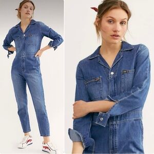 Lee Vintage Modern‎ Union Alls Denim Jumpsuit Coveralls Blue Small